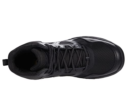 Shoes for Crews Defender Mid, Men\'s, Women\'s, Unisex Soft Toe (ST) Work Shoes, Slip Resistant, Water Resistant, Black, Men\'s 11.5 / Women\'s 13