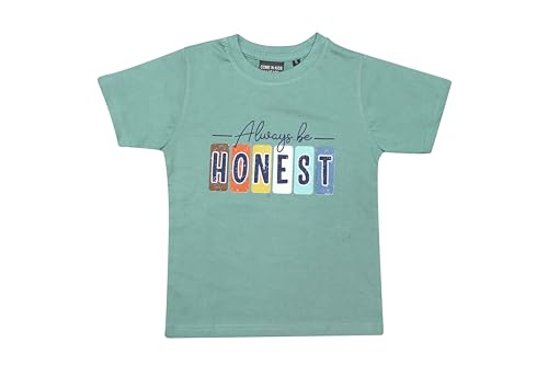 Image of Boys Typographic Printed 100% Cotton Half Sleeve T-Shirt for Boys Pack of 3-BT07-08