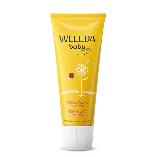 Weleda - Crema Facial de Caléndula para Bebé, Cuida, Calma, Protege y Aporta Hidratación, Apto para Pieles Sensibles y Secas - 50 ml