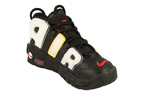 Nike Air More Uptempo GS Basketball Trainers DQ7780 Sneakers Shoes (UK 5 US 5.5Y EU 38, Black University red White 001)4