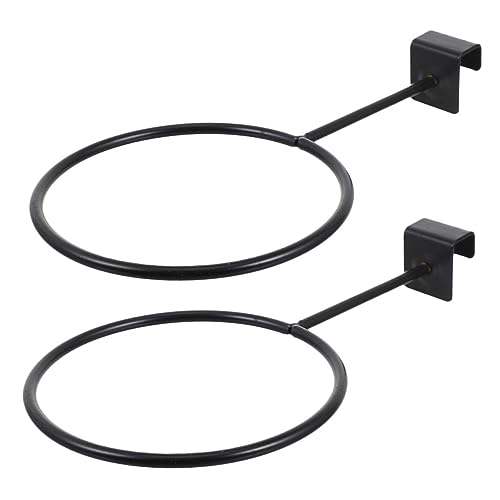 Toddmomy 2Pcs Balls Storage Mount Basketball Bracket for Displaying Sports Balls for Basketball Football and Rugby Exhibition Supermarkets