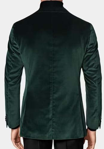 Men's Velvet Blazer Formal Regular Fit Sport Jacket for Wedding Groomsmen2
