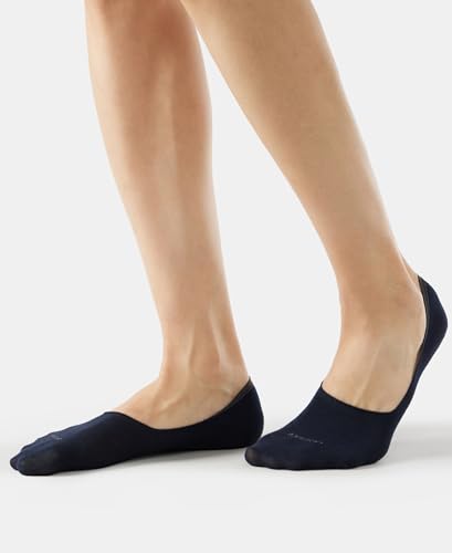 Jockey Men's No Show Cotton Socks (Pack of 2) 7099_Navy_Free Size - Image 3 thumbnail