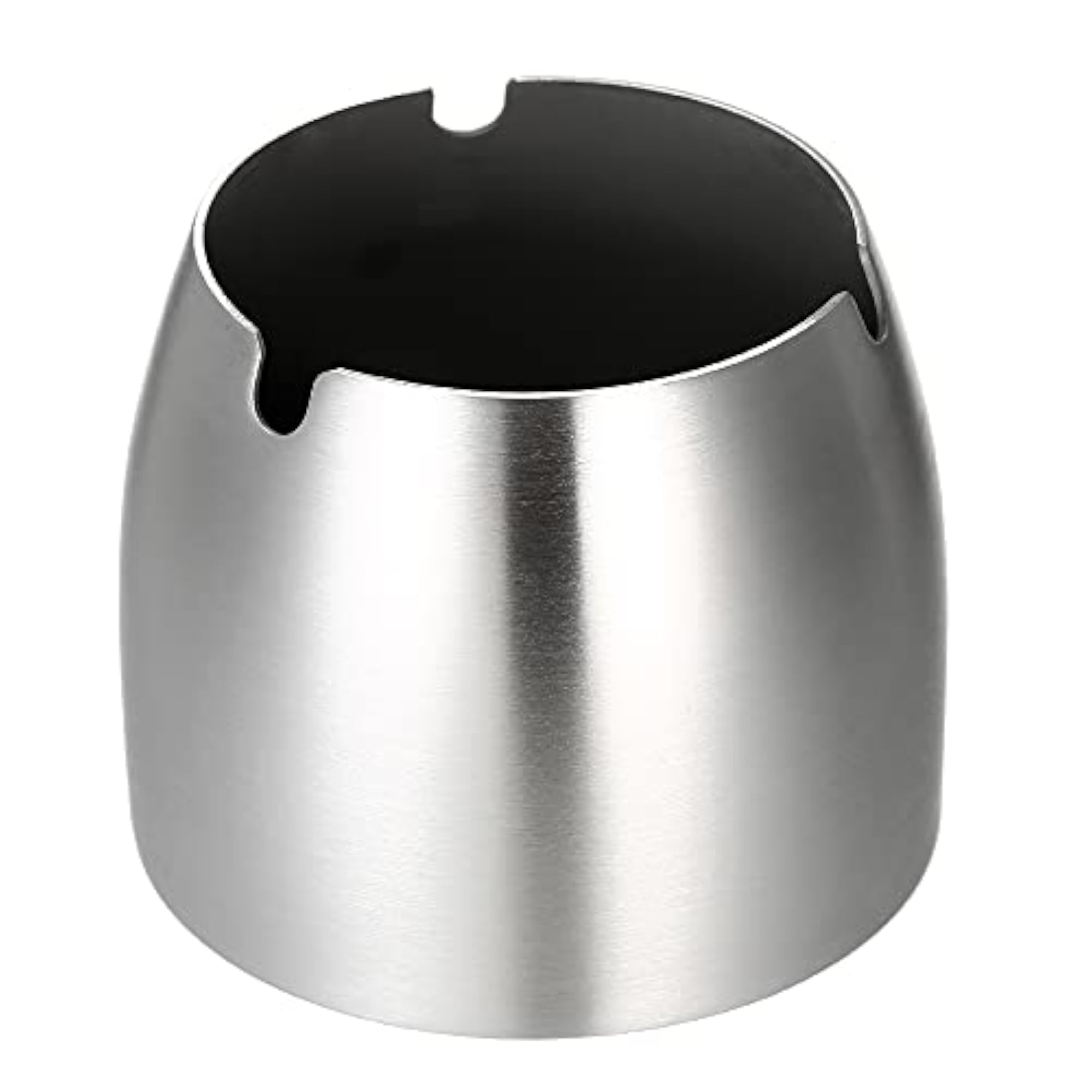 Windproof Stainless Steel Tabletop Ashtray with Column Bracket