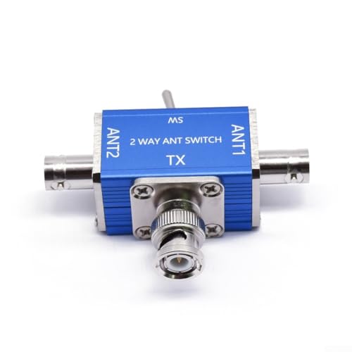 Interruttore coassiale per antenna a doppio canale kit interruttore da 0 a 50 MHz dotato di funzioni di protezione di taglio e messa a terra BNC