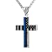 CTWUVS ADPR American Flag Patriotic Cross Pendant Necklace Religious Jewelry for Men