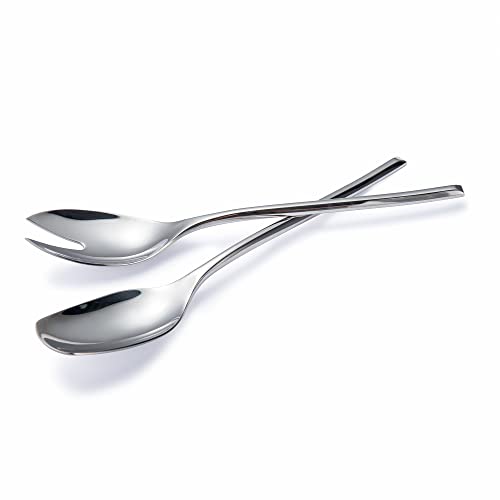 Imeea Salad Servers 18/10 Stainless Steel Salad Serving Utensils Salad Spoon Fork 10-Inch #TOP5