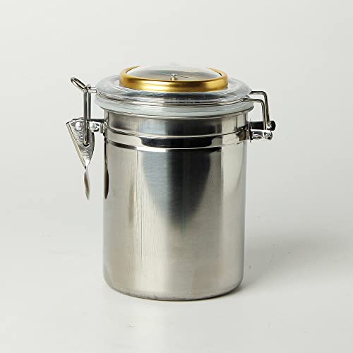 Muxiang Stainless Steel Humidor Humiditer Jar For Cigar Tabacco Coffee Bean Tea Candy Integrated Hygrometer Round Humidifiter Cg0011 #TOP6