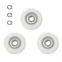 Electric Bike Hub Motor Planetary Gear Replacement Kit 36T with Bearings E Bike Motor Gear Clutch Kit Motor Parts Compatible for Bafang Motor System E-Bike Components 3-Pieces