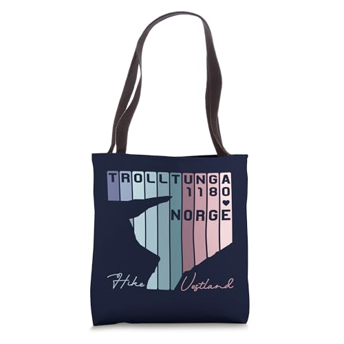 Trolltunga Troll Tongue Rock Norway Travel Hiking Gifts Tote Bag