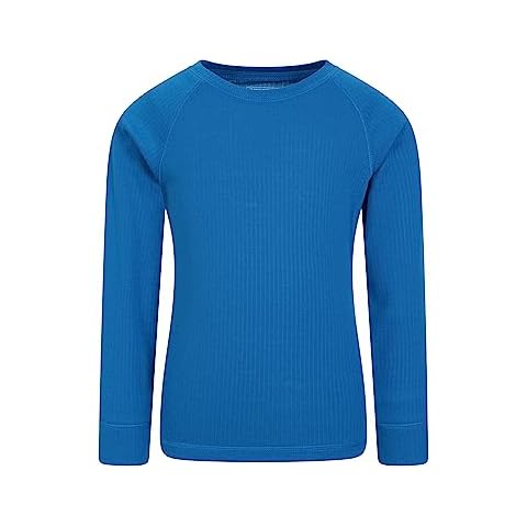 Camiseta de Manga Larga Mountain Warehouse El Talud Embroma Alrededor de la Tapa de Baselayer del Cuello Cover
