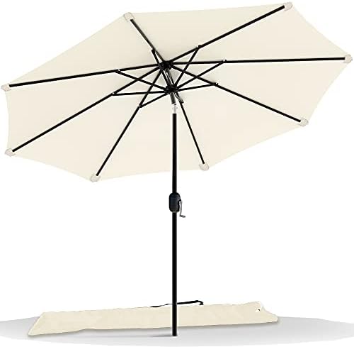 vounot® Parasol de Jardin Parasol Inclinable 270cm Toile Protecti...