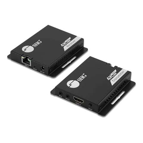 SIIG 4K 120Hz HDMI Extender Over CAT6/7 – Up to 132ft (40M), 4K @120Hz, Dual IR, 32Gbps, HDR10, HDCP 2.3, DSC 1.2a, EDID, Near Zero Latency (CE-H27L11-S1) Cover
