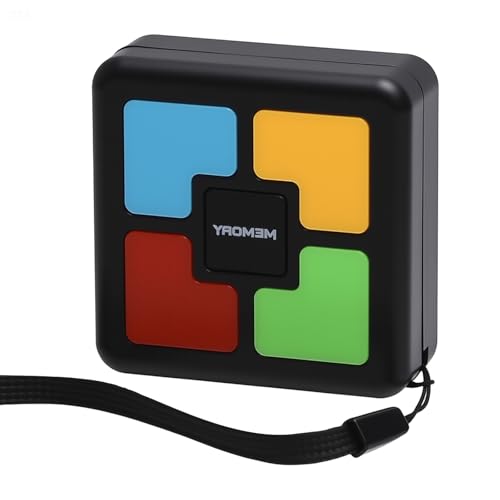 TNSLAND Brain Trainer Kinder Elektronisches Memory-Spiel, Reaktionsspiel mit Lichtern & Geräuschen, Tragbares Lernspielzeug Gedächtnistraining Spiele für Kinder, Reise & Knobelspiele ab 6-10