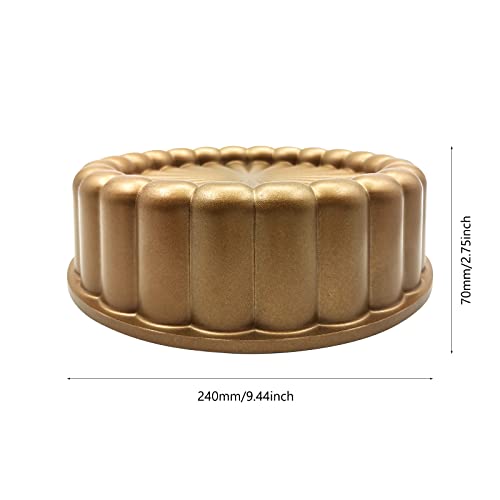 Wbjkzjd Charlotte Cake Mold, 9 Inch Cake Pan Aluminium Kitchen Accessories Decoration Christmas Wedding Valentine’s 3D Charlotte Cake Pan (Flower Shape) #TOP3