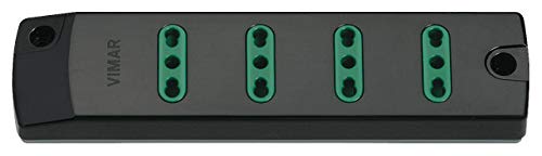 VIMAR FP00404 Presa mobile multipla 2P+T 16 A 250 V, con 4 uscite Bpresa SICURY standard italiano tipo P17/11, fornita senza cavo