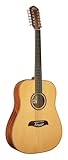 Oscar Schmidt OD312-A Dreadnought (12 String) Acoustic Guitar. Natural Spruce
