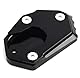 MOWOK Zubehör für Kawasaki Z900 Z800 Z650 Z900RS Z900SE Z1000 Z1000SX Ninja 650 1000 ninja1000sx ER6N ER6F ZX6R ZX10R 2023 2024 2025 Motorrad Seitenständer Vergrößern Ständer Platte (Schwarz)