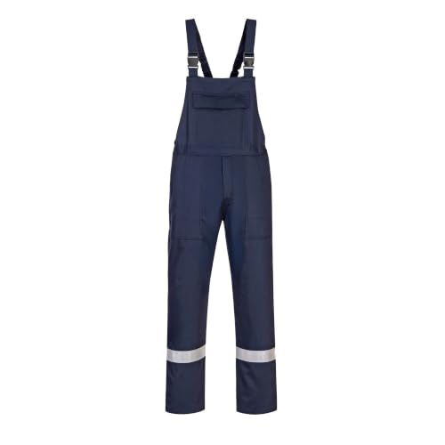 Portwest BZ17 Bizweld Work FR Bib and Brace Rule Pocket Machine Washable