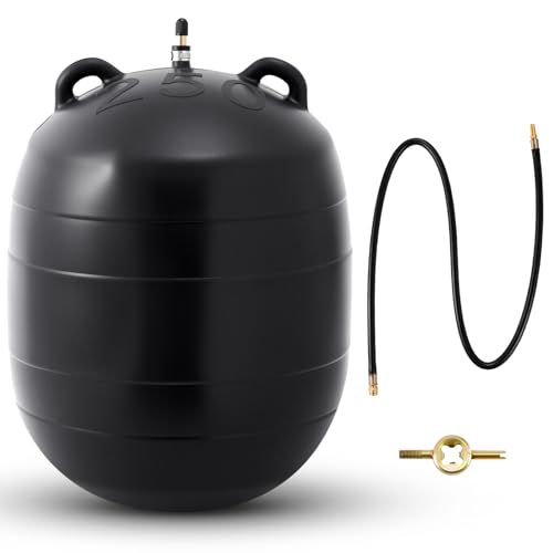 Image of Glooglitter 10 Inch Inflatable Pipe Plug Sewer Test Plug Rubber Plumbing Test Balloon Ball for Sewage Pipeline Inspection (with 39.37 Rubber Extension Hose)