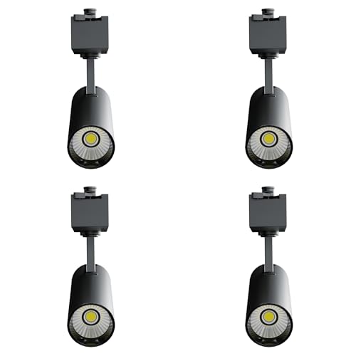 Image of Nortek Della+ 30W LED Track Light, Surface & Spot Light for Ceiling, Track Rail Included, Cylinder Focus Light for Living Room, Showroom, Gym, Modern Ceiling Lighting,Cool White Pack of 4