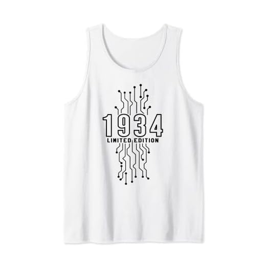 Cumpleaños 1934 Edición limitada Regalo Usado Gaming Vintage Camiseta sin Mangas