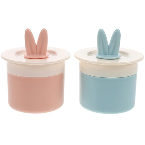 MOTHNUR 2個かわいいウサギ耳洗顔泡立て器 フェイスウォッシュ用トラベル