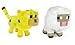 Mojang SKMYT Minecraft Sheep and Ocelot Plush Set, 6-8 Inches