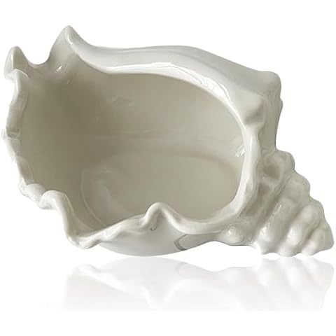 Cyrank Clam Shell Ceramic Jewelry Tray Cover