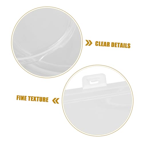 Caja organizadora transparente para cápsulas de monedas miniatura 3