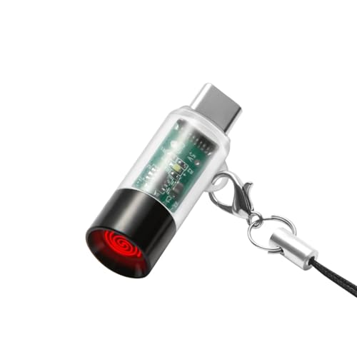 USB-C Electric Lighter.Windproof Waterproof.Phone or Power Bank Powered, mini, Lightweight, Activated by plugging into Power Source, Automatically Turns Off After 10 Seconds(Transparent)