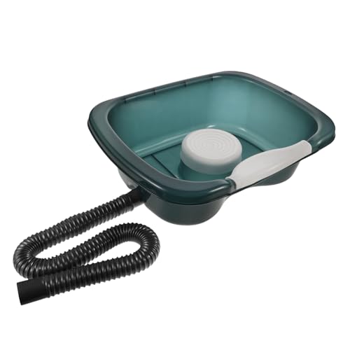 NOLITOY Elderly Care Hair Washing Sink Bedside Shampoo Basin Tilt Function for Home Travel Random