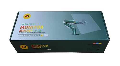 Image of TECVITY - F80 Multi Colours Gas-Struct Flexi Mount Desktop 17 inch to 30 inch Monitor Arm (Green)