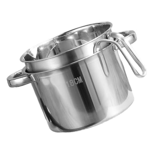 Gatuida 1juego Olla Inoxidable Para Derretir y Calentar De Olla Doble Para Cocinar Al Baño María Para Repostería y Cocina