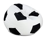 Sitzkissen, fußballähnliche Sitzfläche, aus abriebfestem Öko-Leder.