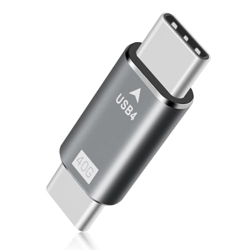 Image of ZORBES USB C Male to Male Adapter forThunderbolt 3 /4 Cable 40Gpbs Type C to Type C Full Featured Adapter Support Data Transmission and Charging, 100W PD, 8K@60Hz for MacBook Pro /Air, Laptop, Phones