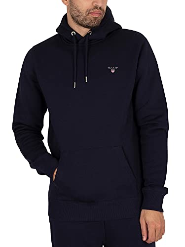 GANT Herren Original Sweat Hoodie Kapuzenpullover, Evening Blue, M EU