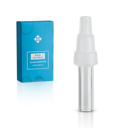 WOLKENKRAFT ÄRiS (ULTRA) - Adattatore universale in vetro borosilicato di alta qualità, 10 mm, 14 mm + 18 mm (maschio), accessorio originale per vaporizzatore Wolkkraft ÄriS (ULTRA)