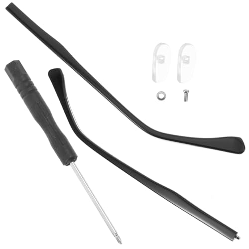 minkissy 1ペア水晶属眼鏡腿替換用パーツ一対 ユニバーサル眼鏡用 簡単取り