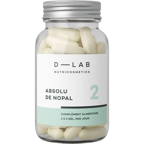 D-LAB | Absoluto de Nopal | 28 Días de suplemento | Capta grasa | Regula el apetito y promueve la sensación de saciedad | Controla los niveles de azúcar