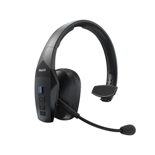 BlueParrott B550-XT Voice-Controlled Bluetooth Headset – Industry Leading Sound with Long Wireless Range, Extreme Comfort and Up to 24 Hours of Talk Time, Black