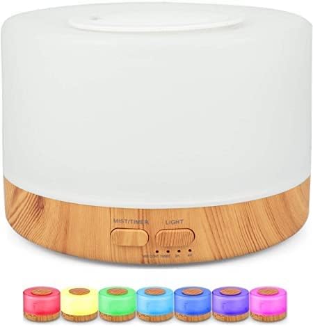 Difusor De Aromas, Umidificador De Ar Ultra-Sônico 500Ml, Difusor...