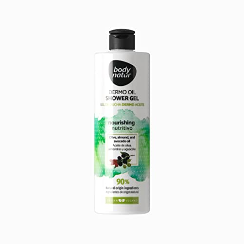 BODYNATUR - Gel de Ducha Dermo Aceite - Vegan Dermo Oil Shower Gel - Pieles Secas - 400ML Cover