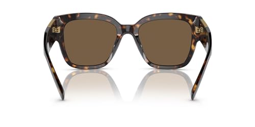 Versace VE 4437U 108/73 Havana Plastic Square Sunglasses Brown Lens3