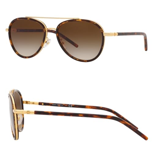 Tory Burch TY6089 PILOT Shape Sunglasses with eSHADES Luxury Eyewear kit Bundle - Main Image