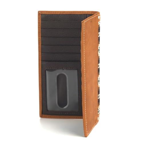 ARIAT Rodeo Southwest Diamond Lace Wallet, Brown3