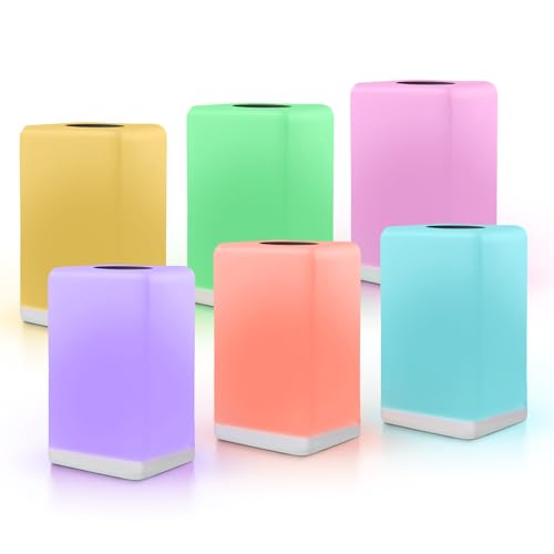 FriendLi - Subscription Required Wi-Fi LED Light for Long Distance Touch Lamp, Unique Gift for Connection, Best Friend, Relationship, Family, Friendship, Easy App Setup (Set of 6)