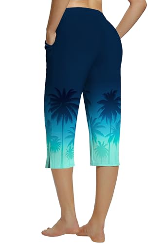 Deerose Women Capris Pants Quick Dry Beach Swimming Pants with Pockets 5
