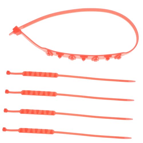 Unomor Enhanced Grip Snow Chains for Car Tires 5pcs Winter Driving Anti-skid Nylon Tie Spike Strips