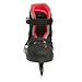 Roces Kid's Unisex Children Adjustable Carbon Steel Figure Blade Ice Skates with Two Micrometric Memory Buckles Closure, Black/Red, 13jr-3